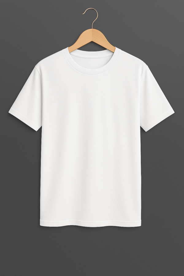 White Basic Regular Tshirt
