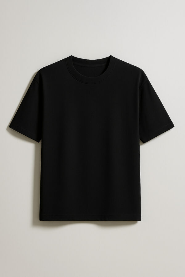 Black Basic Oversized Tshirt