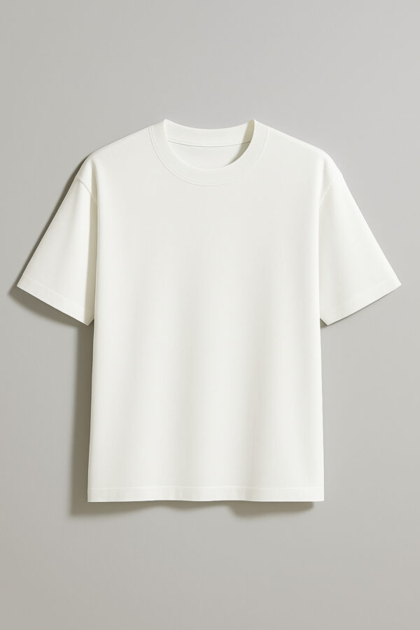 White Basic Oversized Tshirt